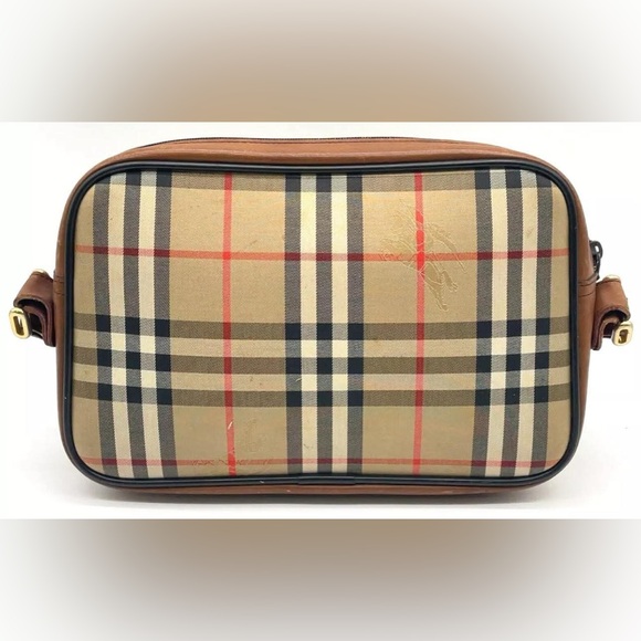 Vintage Burberrys Horseferry Nova Check Crossbody Shoulder Bag- Free Gift - Picture 2 of 15